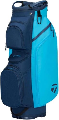 NEW 2026 TaylorMade Cart Lite Navy/Cyan 14-Way Golf Cart Bag