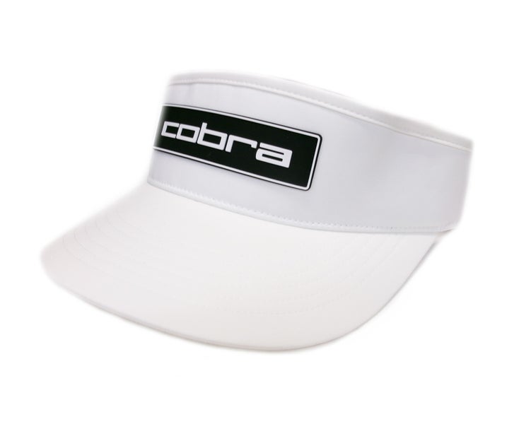 NEW 2026 Cobra Tour High Crown White/Black Adjustable Golf Visor/Hat/Cap