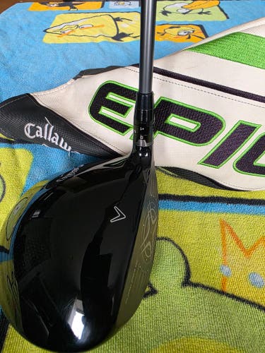 RIGHT HAND CALLAWAY EPIC MAX 1-WOOD GOLF DRIVER 10.5 GRAPHITE HZRDUS STIFF