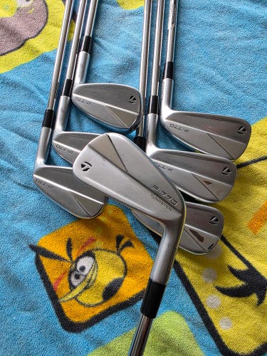 AUTHENTIC RH 2023 TAYLORMADE P770 GOLF IRON SET 4-PW STEEL KBS TOUR STIFF