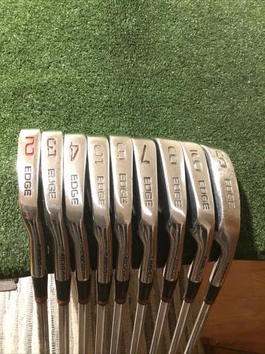 Ben Hogan Edge Forged GS Irons Set 2-SW Stiff Apex 4 Steel Shafts Ft. Worth, TX
