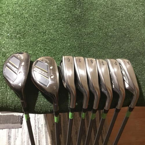 Callaway Mavrik Hybrids/Irons Set (4H, 5H, 6-PW-GW) Regular 65 Catalyst Graphite