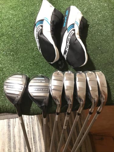 Cobra Ladies Baffler Hybrid/Irons Set 5H, 6H, 7-PW-SW 45g Ultralite Graphite NEW