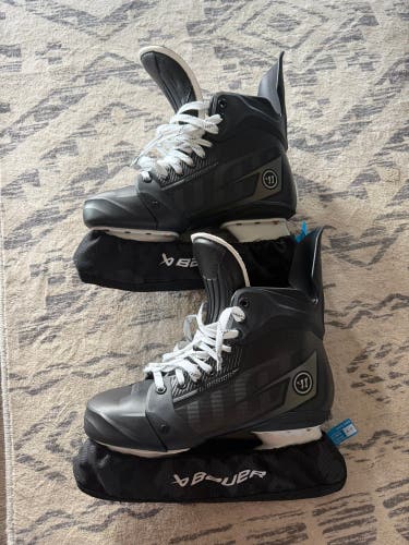 Black 2026 Warrior Hockey Skates Regular Width Pro Stock 10.5 (New)