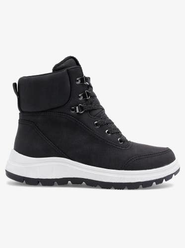 Roxy Karmel ARJB700703 Snow Boots Women's US 6 Black Faux Fur Waterproof ZPO2127