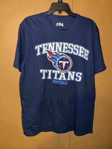 CSA NFL Football Tennessee Titans Graphic T Shirt Men’s Size Large Brand New Without Tags.
