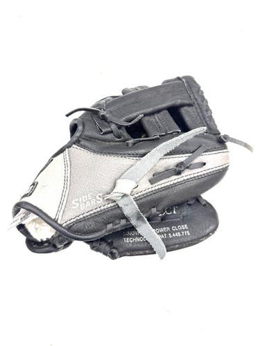 Used Mizuno POWER CLOSE BB/SB Glove RH Throw Black 9" 11860-S000306294