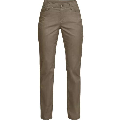 Under Armour UA Enduro Pants Women 10 Bayou Stretch Flat Front Skinny Leg ERK782