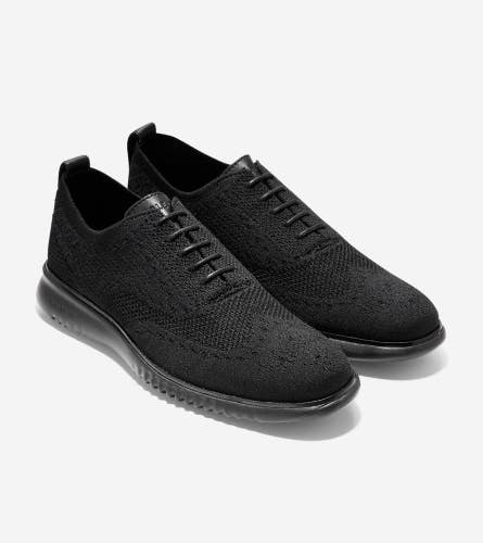 Cole Haan 2.ZERGRAND Stitchlite C28527 Oxfords Men 7 Black Wingtip Shoes UWU106