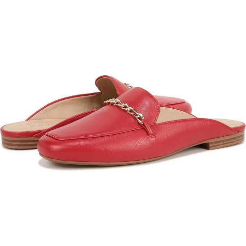 Naturalizer Emiline Women's 9 Crimson Red Leather Square Toe Slip-On Mule ZAP83