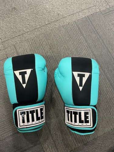 Used Title Boxing GEL Boxing Gloves Teal MD 11614-S000233668