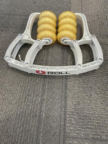 Used ROLL RECOVERY R8 DEEP TISSUE MASSAGER Exercise Foam Roller White Fits all 11614-S000233573