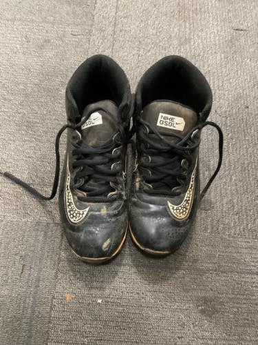 Used Nike HUARACHE CLEATS BB/SB Cleats Black Junior 05.5 11614-S000233562