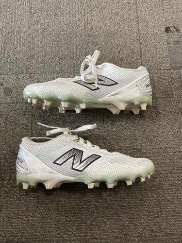 Used New Balance FREEZE LAX Cleats Mens White Senior 7.5 11614-S000233550