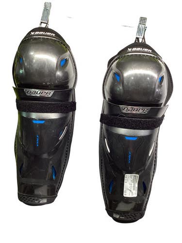 Used Bauer VOLT SHIN GUARDS Junior Shin Guards Black 13" 11347-S000266290
