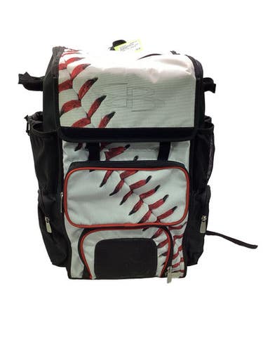 Used BoomBah 4 BAT BACKPACK BB/SB Player Backpack Black And White 11347-S000266281