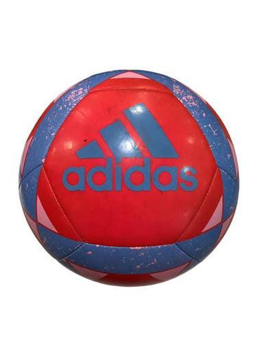 Used Adidas SIZE 5 All Size Soccer Ball Red 5 11347-S000266271