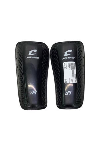 Used Champro D4 Soccer Shin Guards Adult Black MD 11347-S000266237