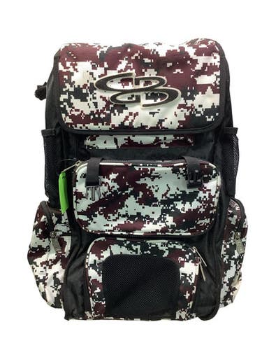 Used BoomBah 4 BAT BACKPACK DIGITAL CAMO BB/SB Player Backpack Black 11347-S000266227