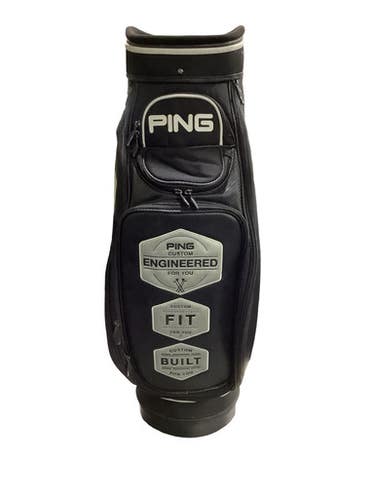Used Ping 6 WAY CART BAG BLK/WHT Mens Cart Bag Black And White 11347-S000266197