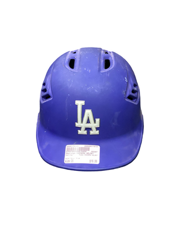 Used Rawlings DODGERS HELMET Batting Helmet No Mask Royal Blue One Size 11613-S000179369