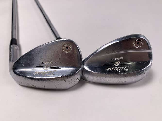 Titleist Vokey SM7 Tour Chrome Wedge Set 56* 8 | 60* 10 Wedge Steel Mens RH