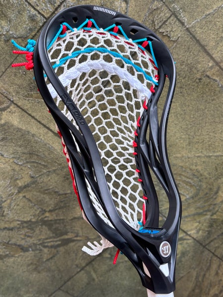 New Warrior Evo QX-O Head Custom Strung with 4s Mesh (Sample Stringing)