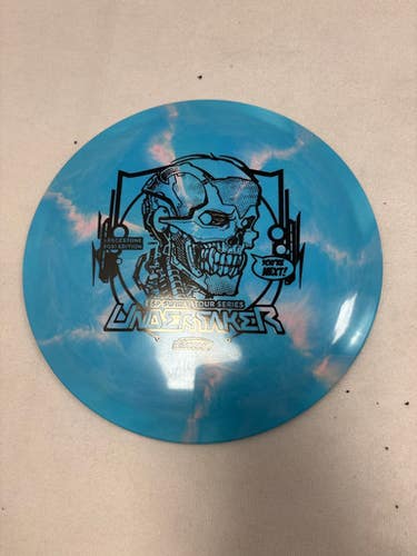 Used Discraft ESP SWIRLY TOUR SERIES UNDERTAKER Disc Golf Driver Royal Blue 11490-S000270881