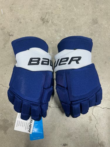 14” Bauer Supreme Ultrasonic Gloves Tampa Bay Lightning Pro Stock (New) NHL