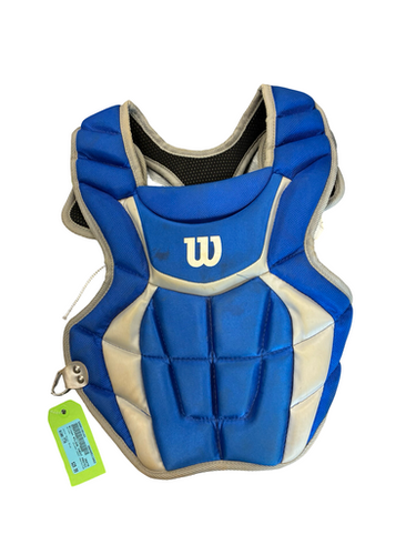 Used Wilson WILSON CHEST PROTECTOR Catchers Chest Protector Royal Blue Youth 11682-S000130143