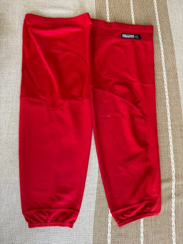 Pro Stock Red Senior XL Reebok Edge Practice Socks  (Used)