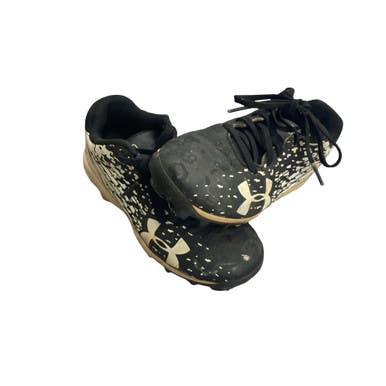 Used Under Armour BASEBALL CLEATS BB/SB Cleats Black Youth 13.0 11760-S000090124