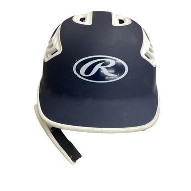 Used Rawlings BASEBALL HELMET Batting Helmet No Mask Navy Blue MD 11760-S000090121