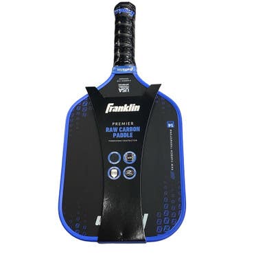 Used Franklin PREMIER RAW CARBON PADDLE Pickleball Racquet Royal Blue 11760-S000090099