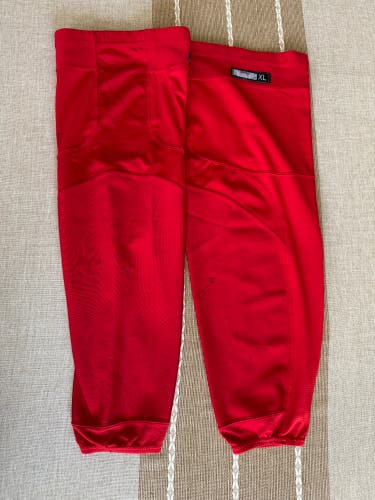 Pro Stock Red Senior XL Reebok Edge Practice Socks (Used)