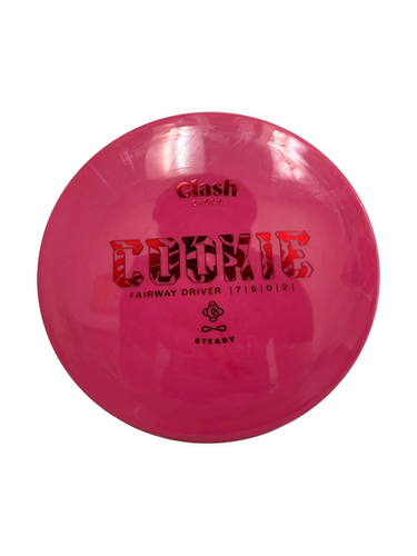 Used Clash Discs STEADY COOKIE Disc Golf Driver Pink 175g 11692-S000148333