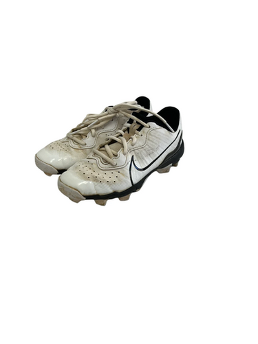 Used Nike ALPHA HURACHE BB/SB Cleats White Junior 03.5 11692-S000148430