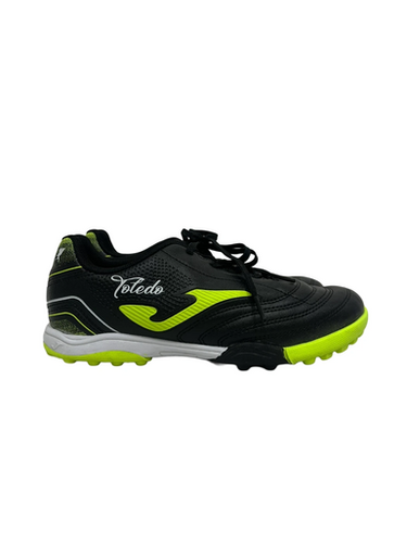 Used Joma TOLEDO Soccer Turf Shoes Black And Neon Green Junior 04 11692-S000148595