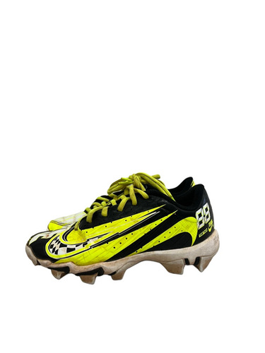 Used Nike VAPOR ULTRAFLY BB/SB Cleats Black And Optic Yellow Junior 02 11692-S000148683