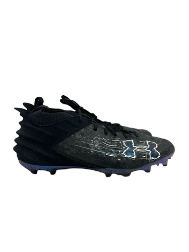 Used Under Armour BLUR 2 MC Adult FB Cleats Black Senior 9 11692-S000148724