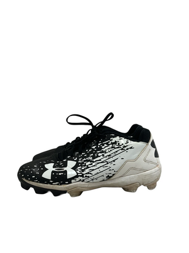 Used Under Armour LEADOFF BB/SB Cleats Black And White Junior 05.5 11692-S000148734