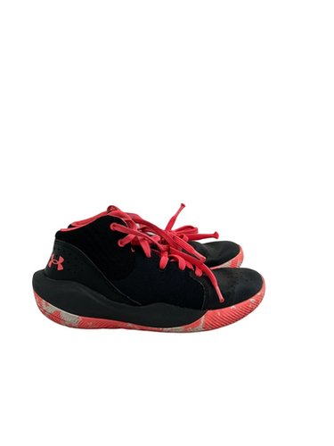 Used Under Armour JET Basketball Shoes Y Black And Pink Junior 02.5 11692-S000148291