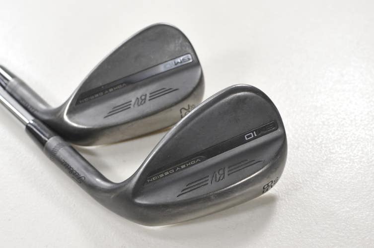 Titleist Vokey SM10 Jet Black 52*, 58* Wedge Set RH BV Wedge Flex Steel #214553