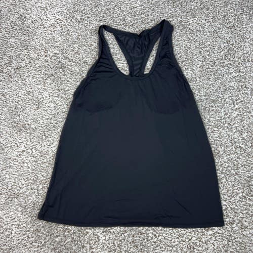 Alo Yoga Tank Top Womens Medium Black Scoop Neck Racerback Yoga Gym Workout