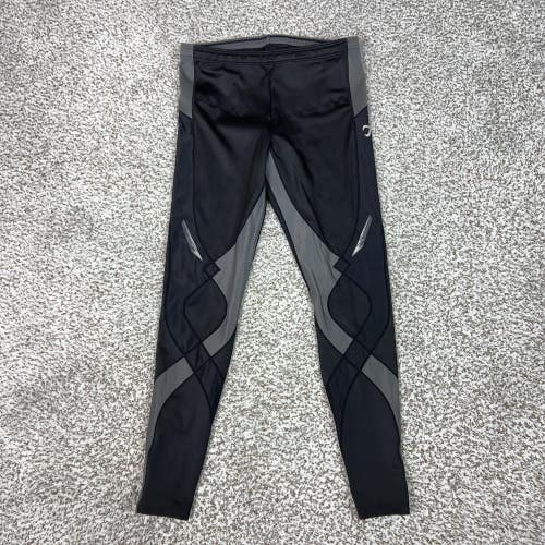 CW X Pants Mens Medium Black Compression Leggings Joint Support Leggings Core