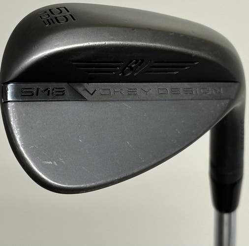 Titleist Vokey SM8 Jet Black Sand SW Wedge 56-10* S-Grind Steel RH Wedge Flex