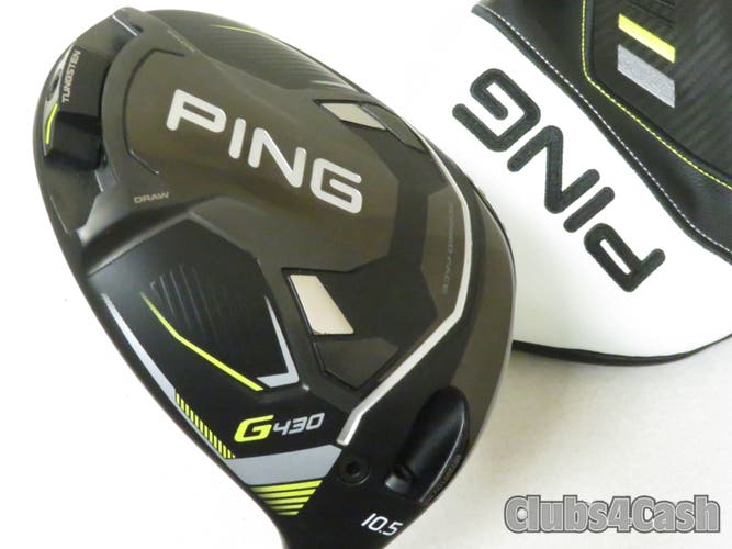 PING G430 Max Driver 10.5 HZRDUS Black 62g 6.0 Stiff Flex +Cover .. MINT