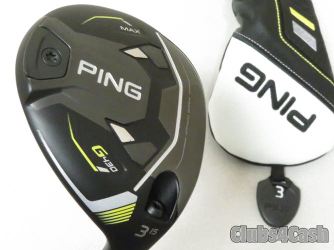 PING G430 Max Fairway 15° 3 Wood Mitsubishi Kai'li White 60 Regular +Cover MINT
