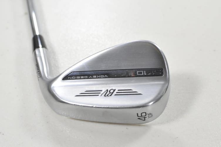 Titleist Vokey SM10 Tour Chrome 46*-10F Wedge Right BV Wedge Flex Steel #214369