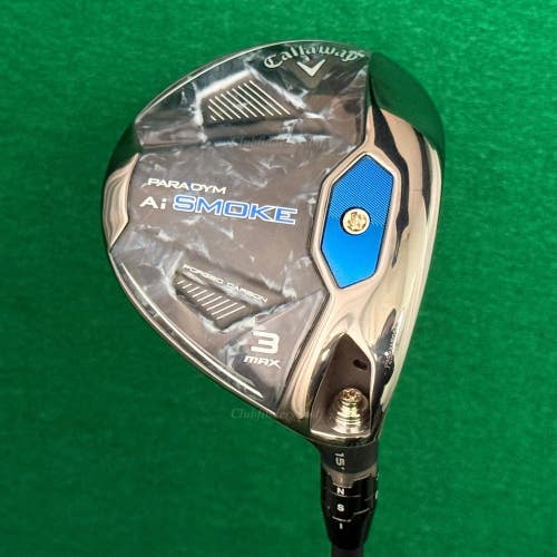 Callaway Paradym Ai Smoke Max 15 Fairway 3 Wood Tensei Blue 60-S Graphite Stiff